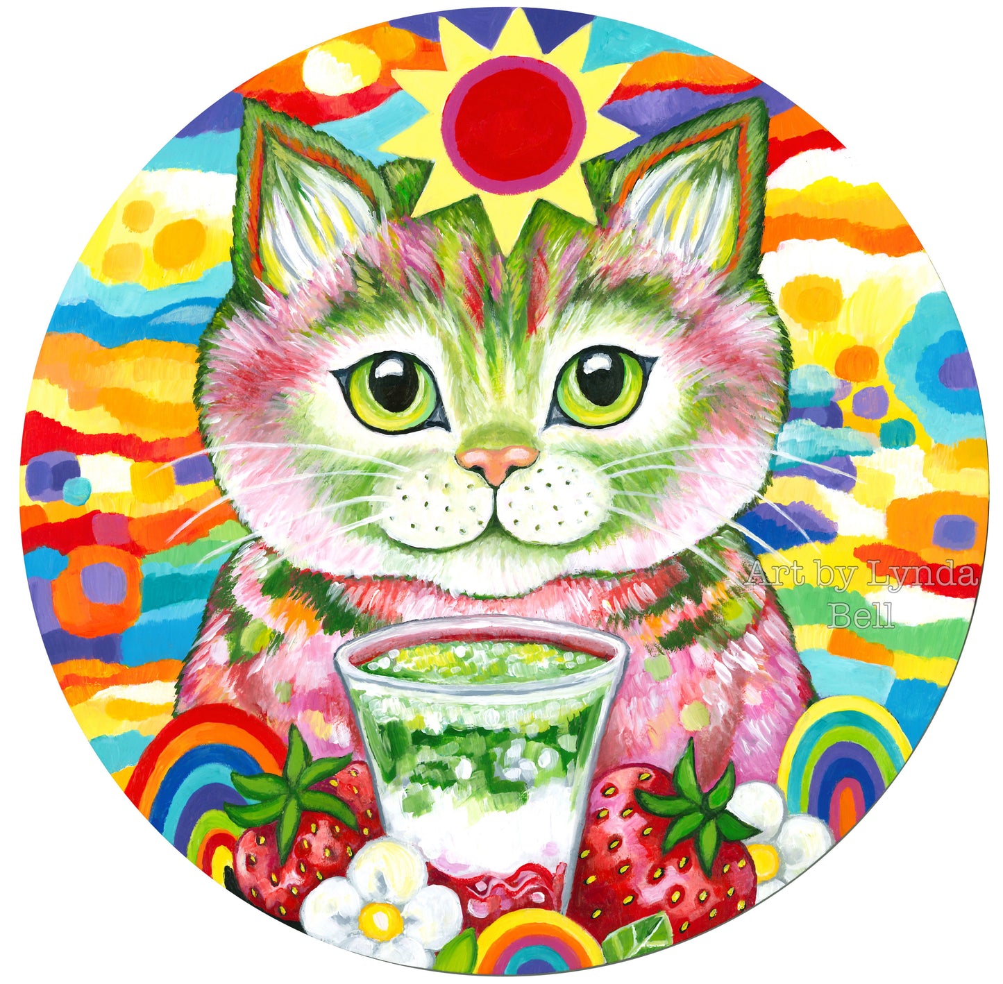 Strawberry Matcha - original painting