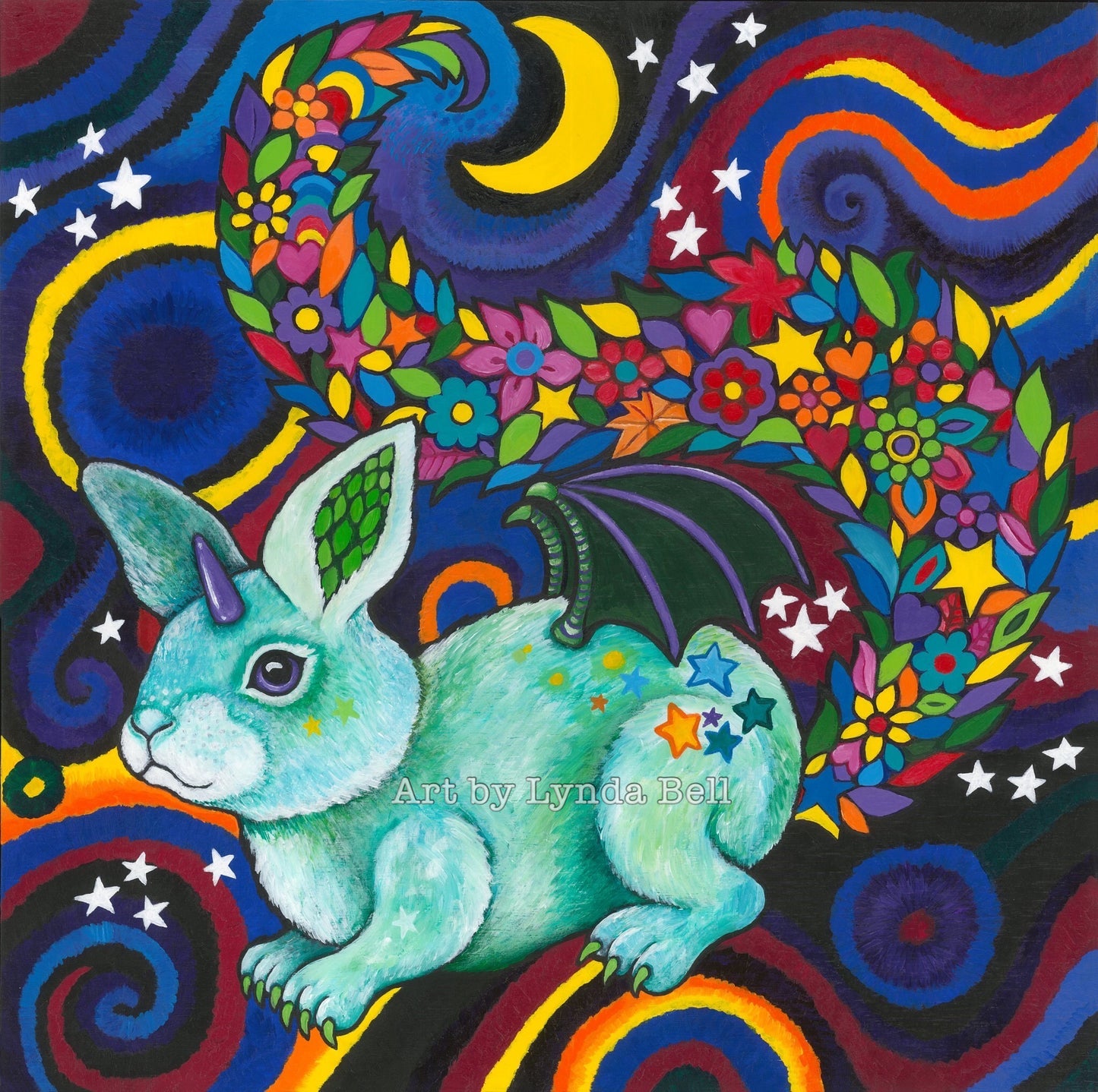 Draco in the Dream-Sky - original painting