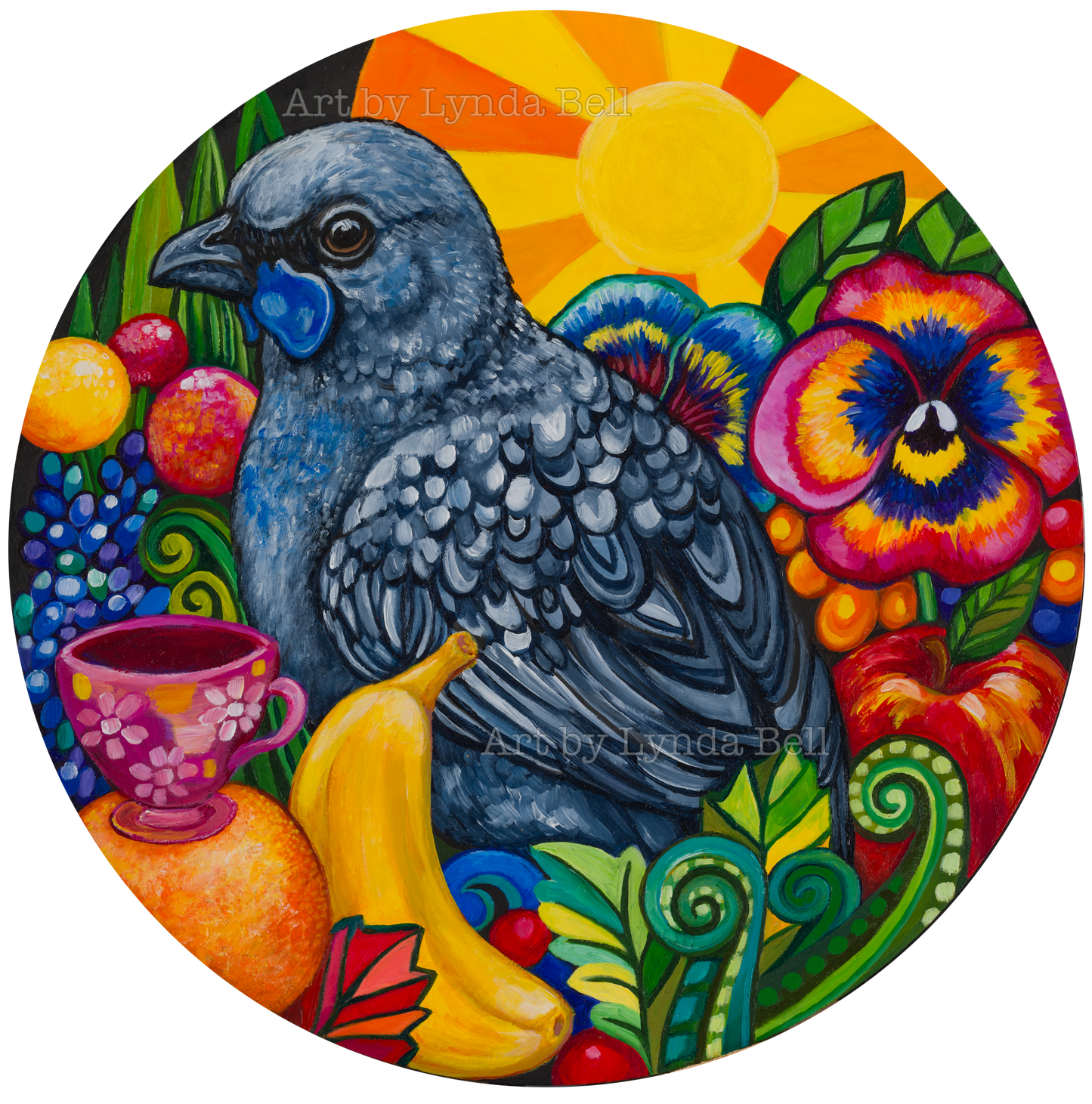 Kōkako Picnic - original painting