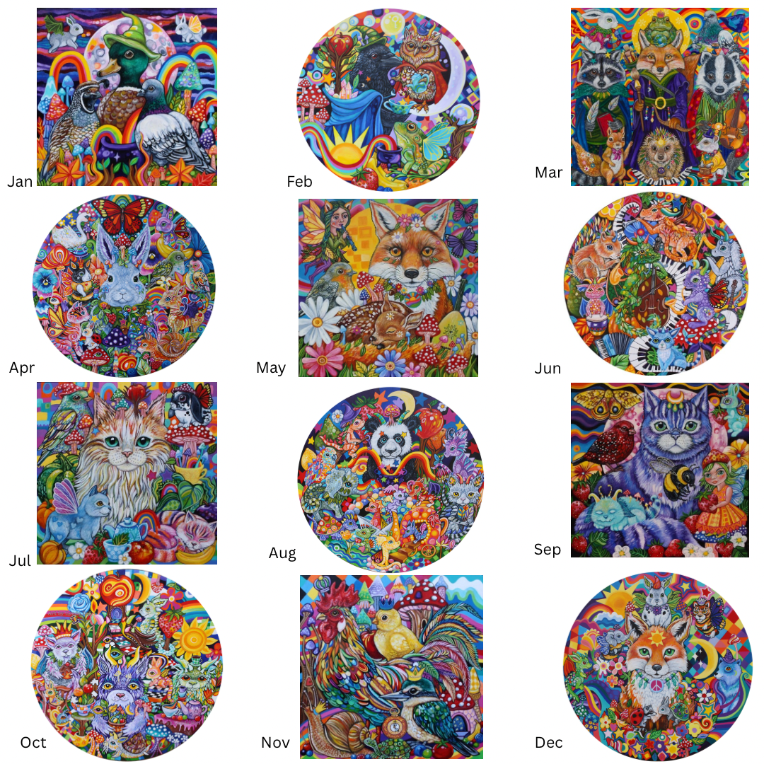 2026 Calendar - large: ‘Whimsical Wild Things (pre-order)