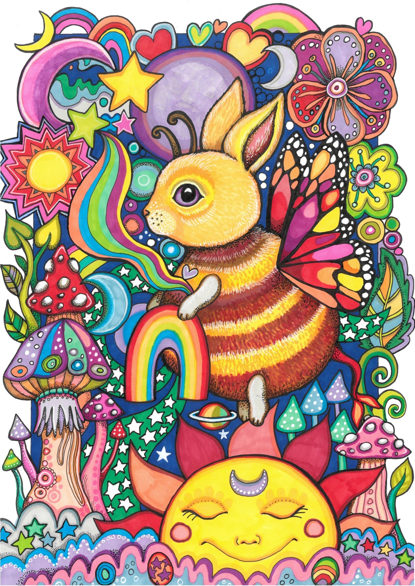 Spreading Rainbows - Original Illustration