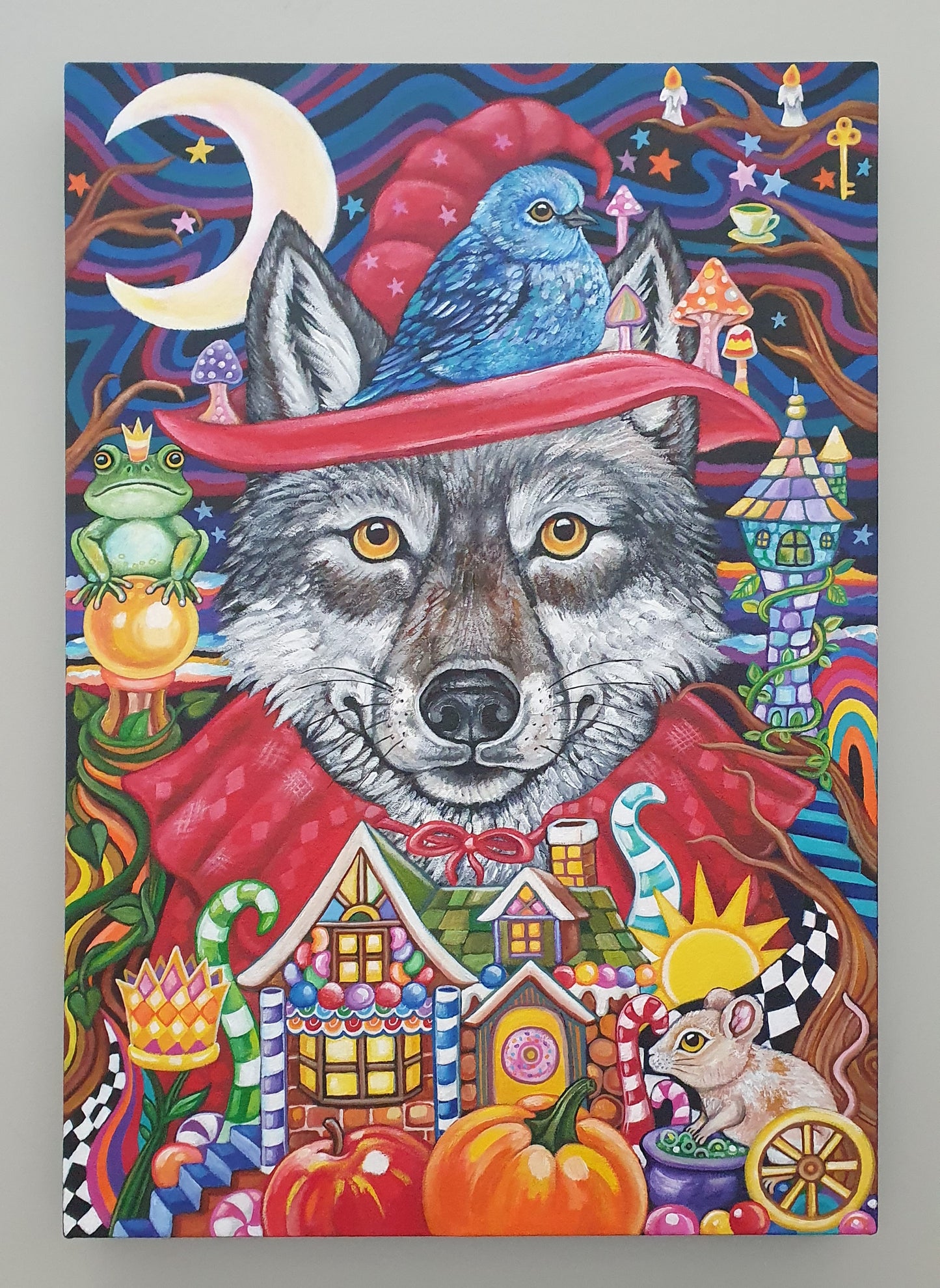 Wickedly Wolfie - original painting