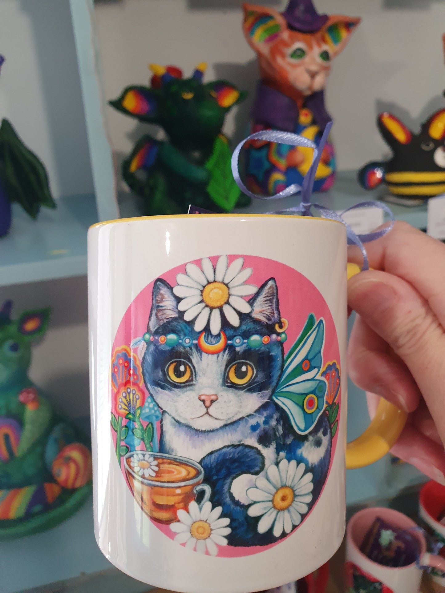 Cafe Cats Mug - Iced Tea & Chamomile Tea