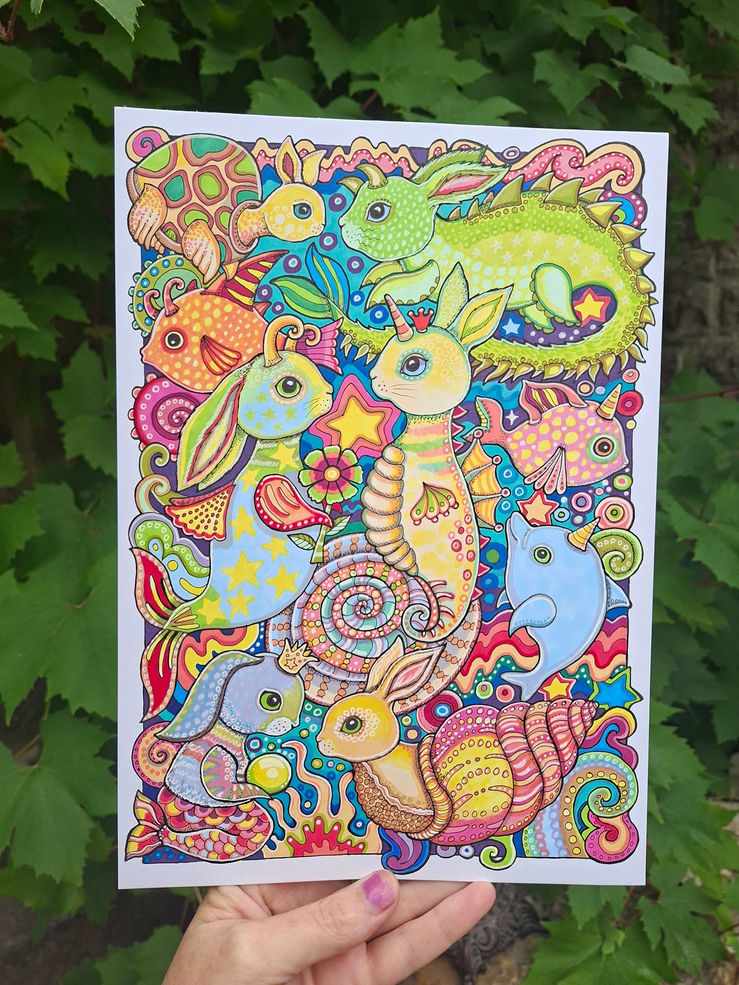 Sea Bunnies- Original Illustration