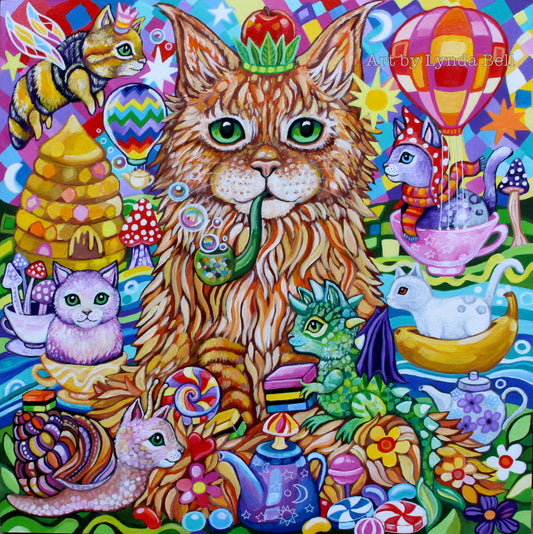 Purry Dreams - original painting