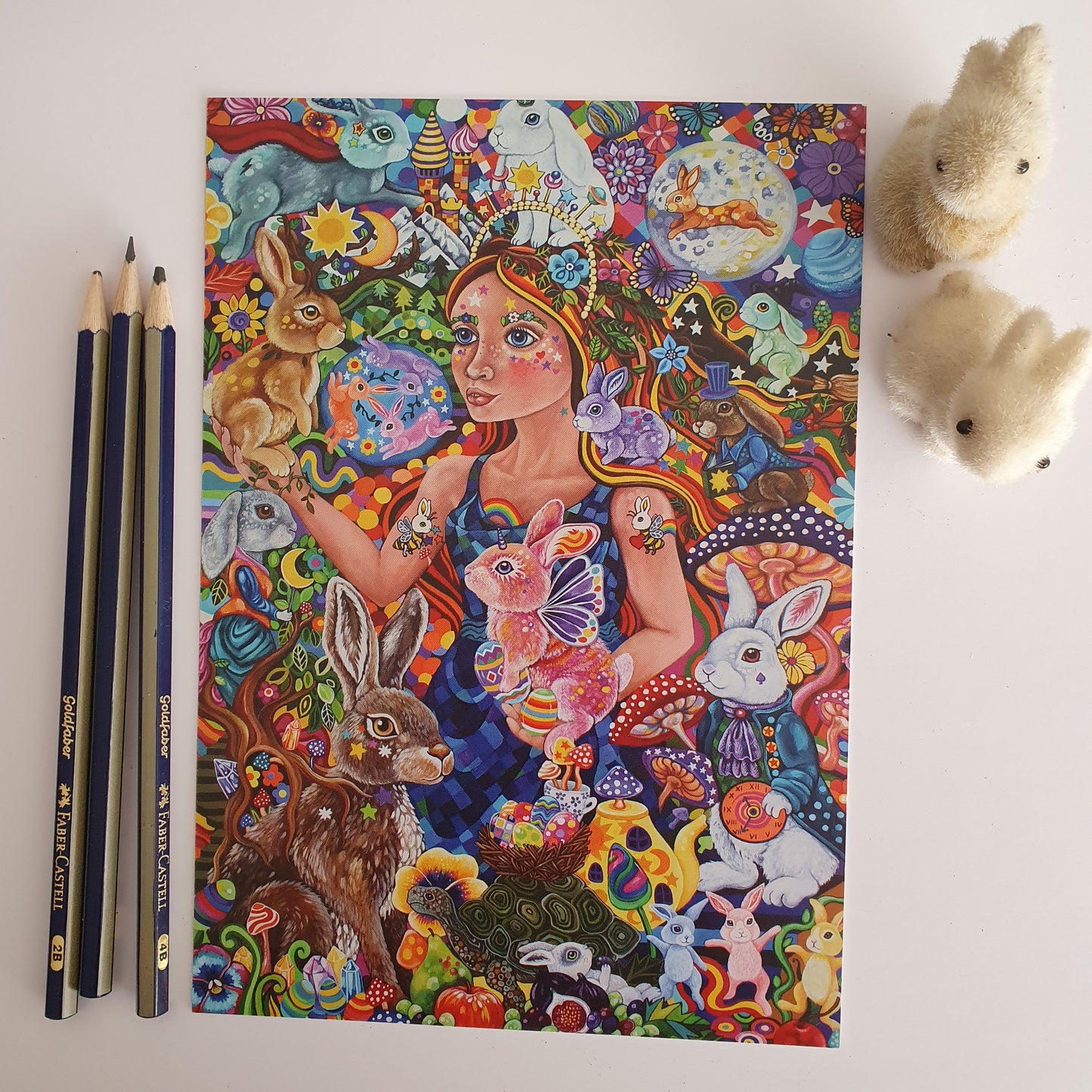 Ostara and the Lore of the Bunnies - Art Print - A5