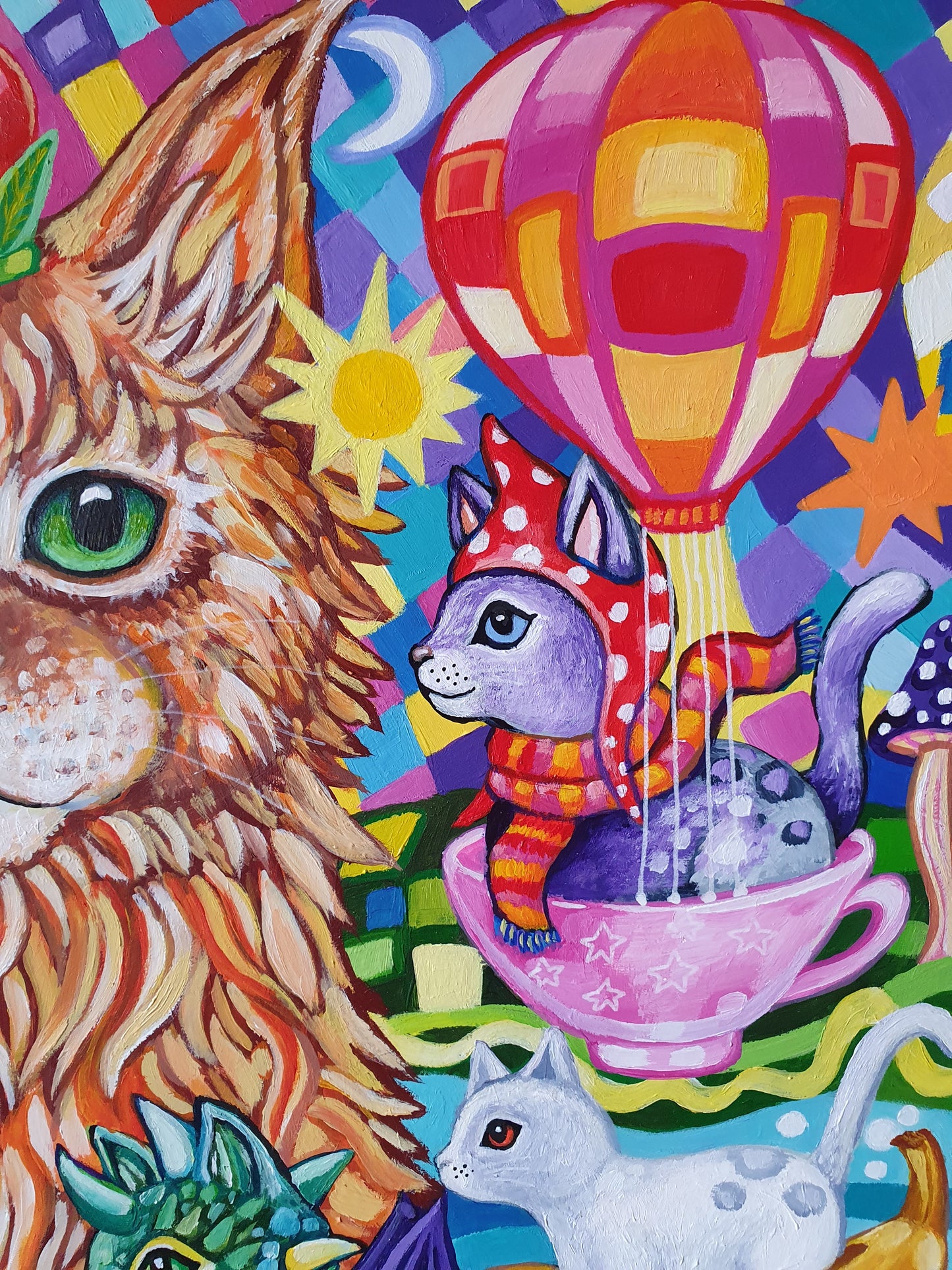 Purry Dreams - original painting