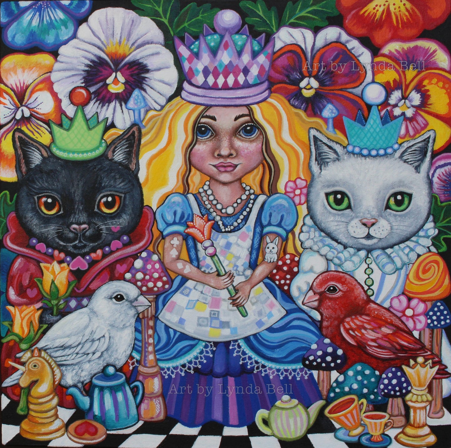 A Queenly Dream - original painting (shipped from the USA)