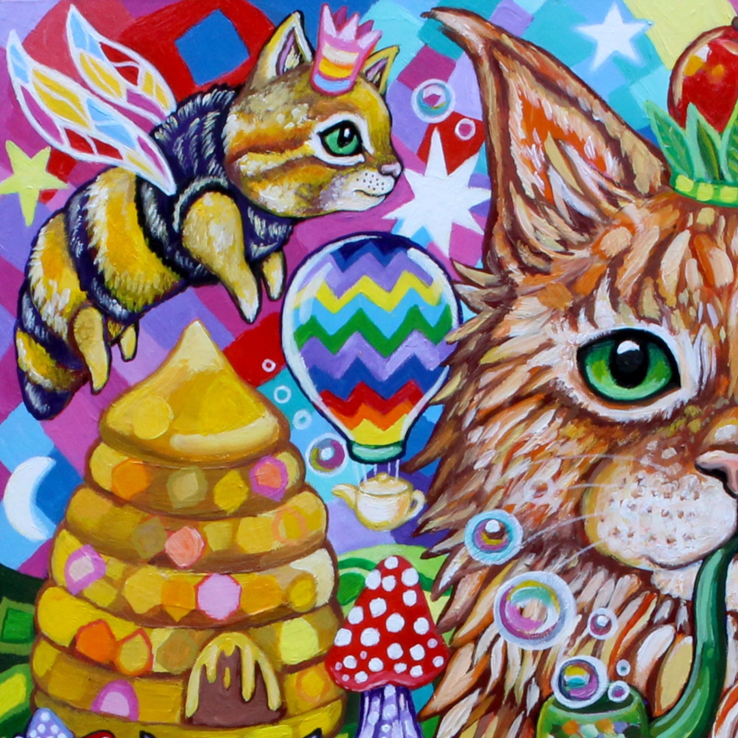 Purry Dreams - original painting