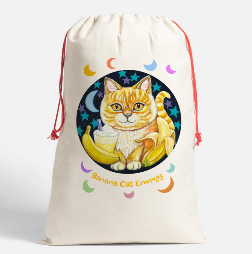 Cat Sack (sack only): Banana Cat Energy