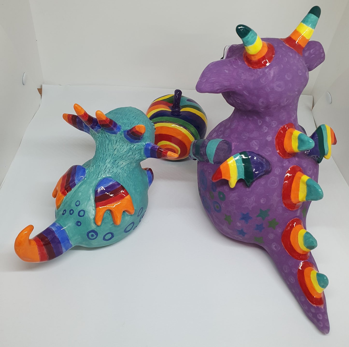 Obie, Orla & the Apple of Eternal Rainbows - Ceramic Sculpture set