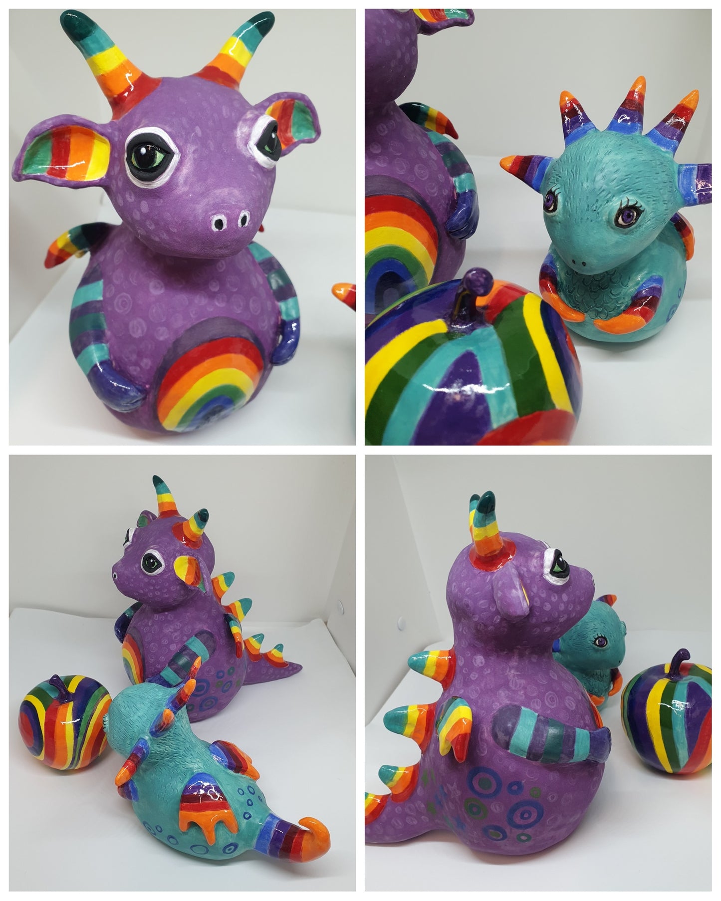 Obie, Orla & the Apple of Eternal Rainbows - Ceramic Sculpture set