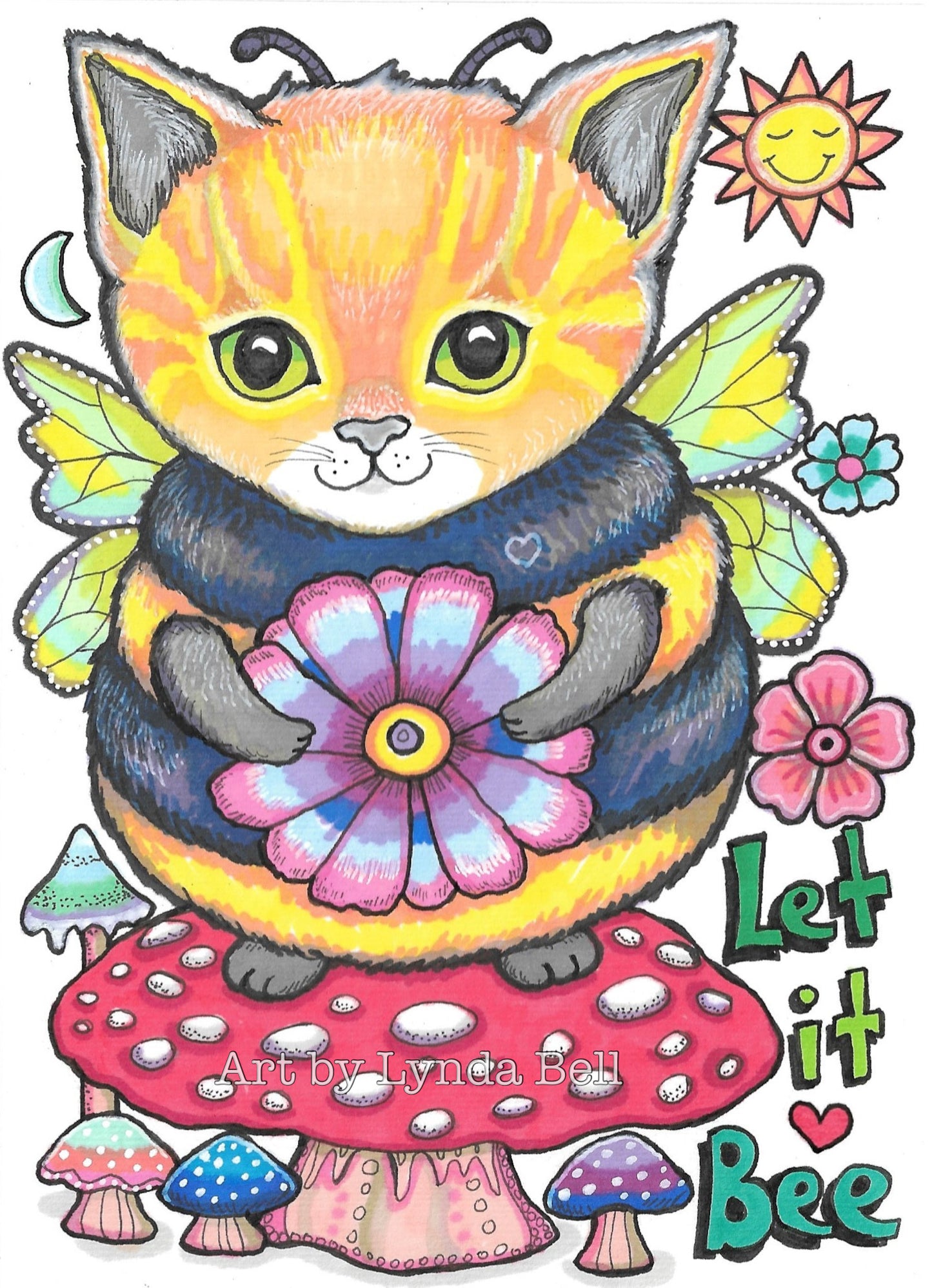 Let it Bee - original illustration