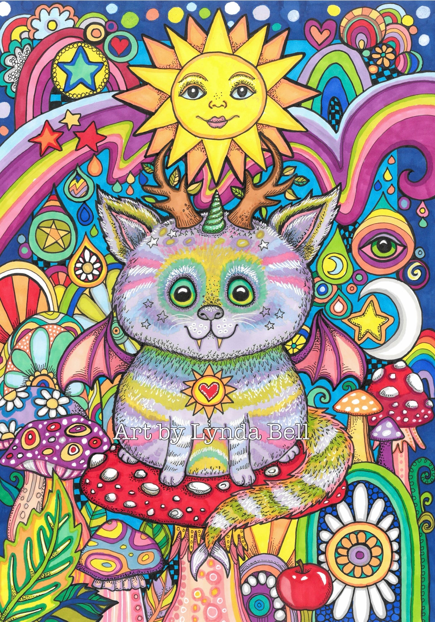 Happy Sunny Magic Times - Original Illustration