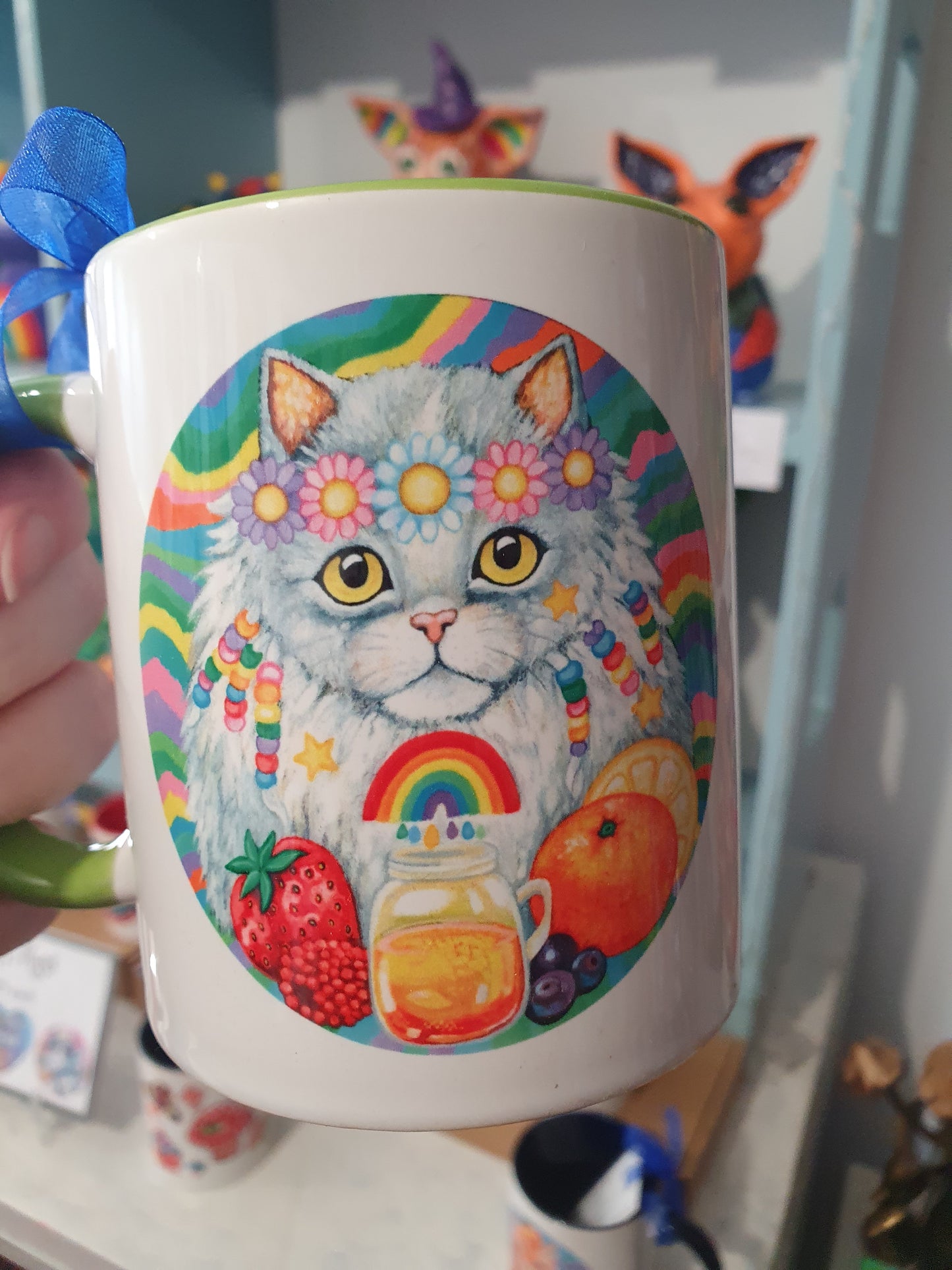 Cafe Cats Mug - Chamomile Tea & Kombucha