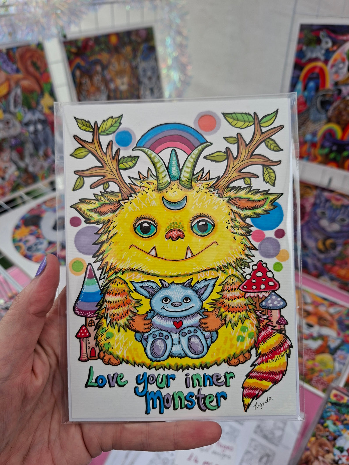 Love you Inner Monster - original Illustration