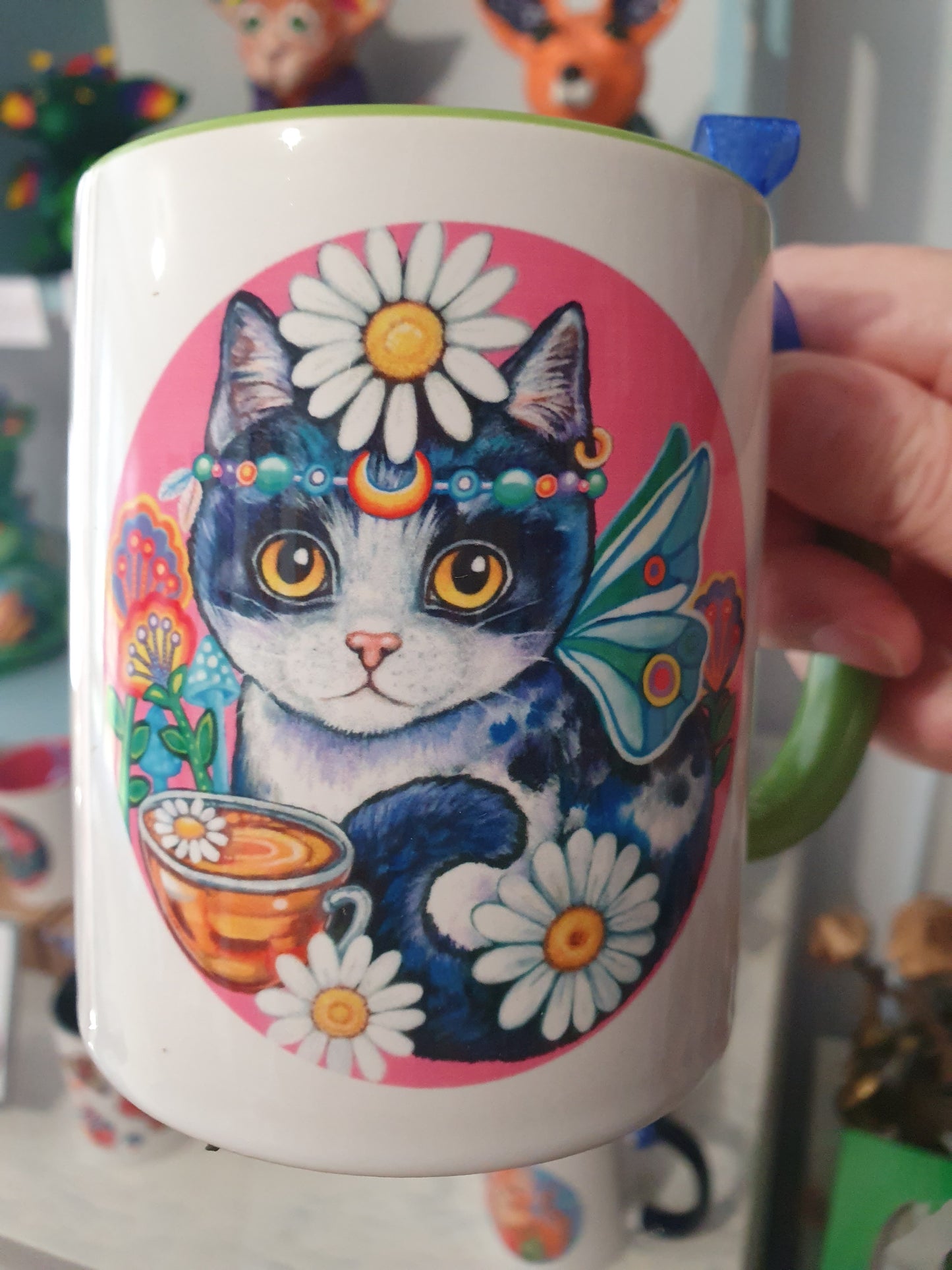 Cafe Cats Mug - Chamomile Tea & Kombucha