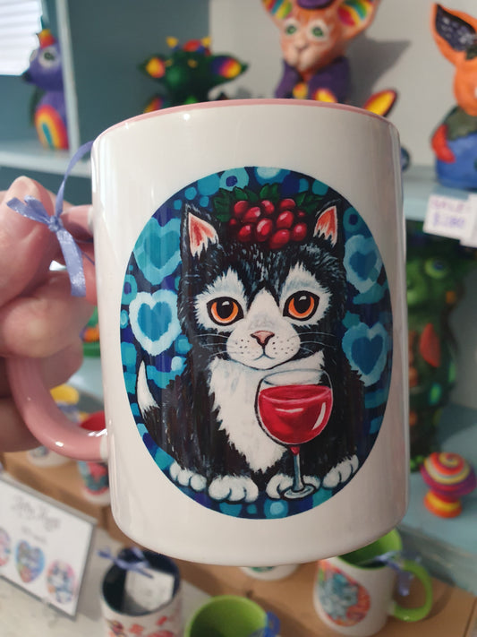 Cafe Cats Mug - Pinot Noir & Margaritta