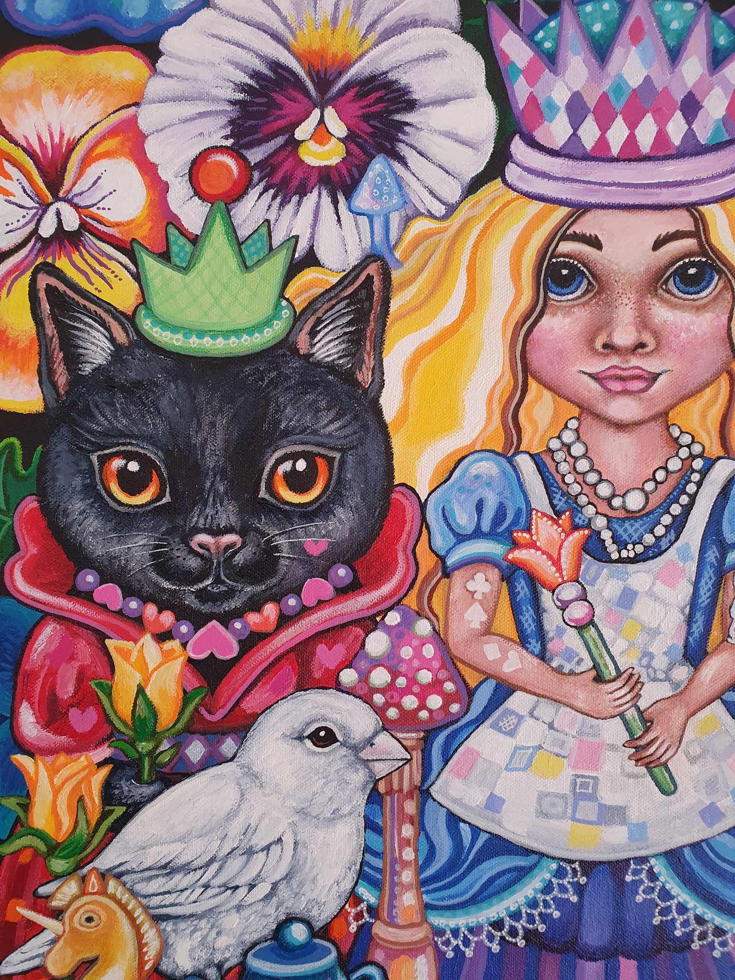 A Queenly Dream - original painting (shipped from the USA)