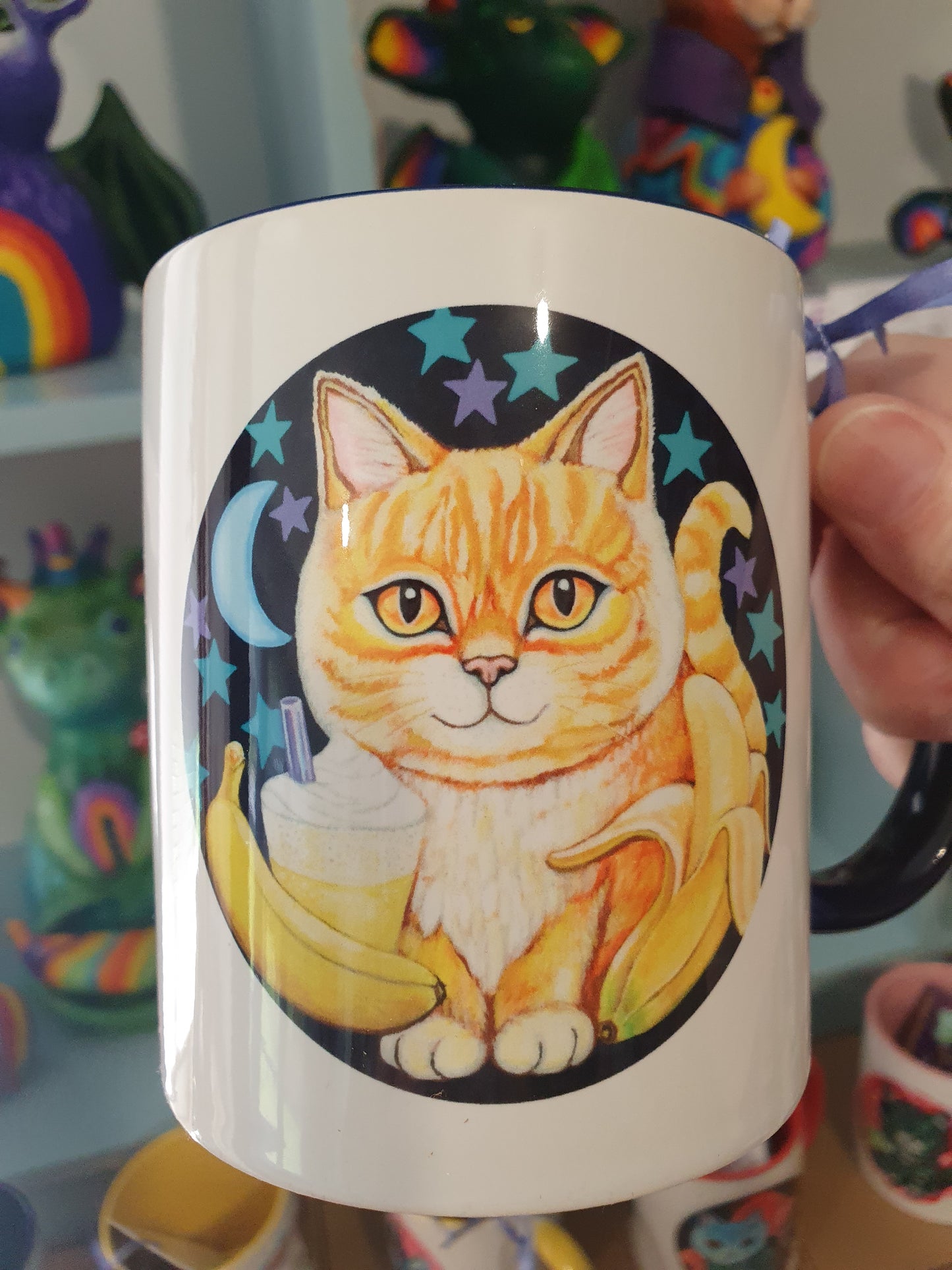 Cafe Cats Mug - Banana Milkshake & Bubble Tea