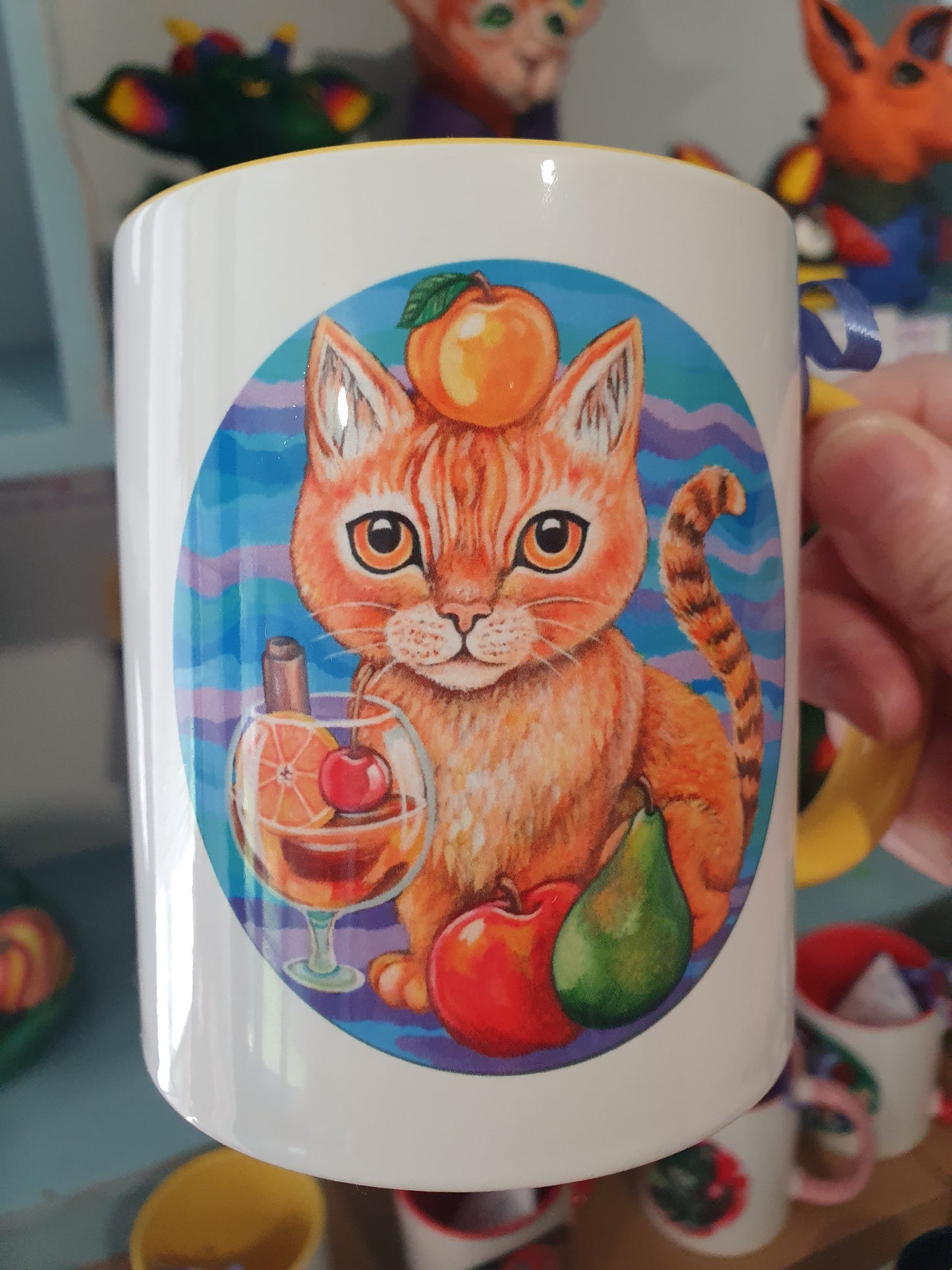 Cafe Cats Mug - Brandy & Pina Colada