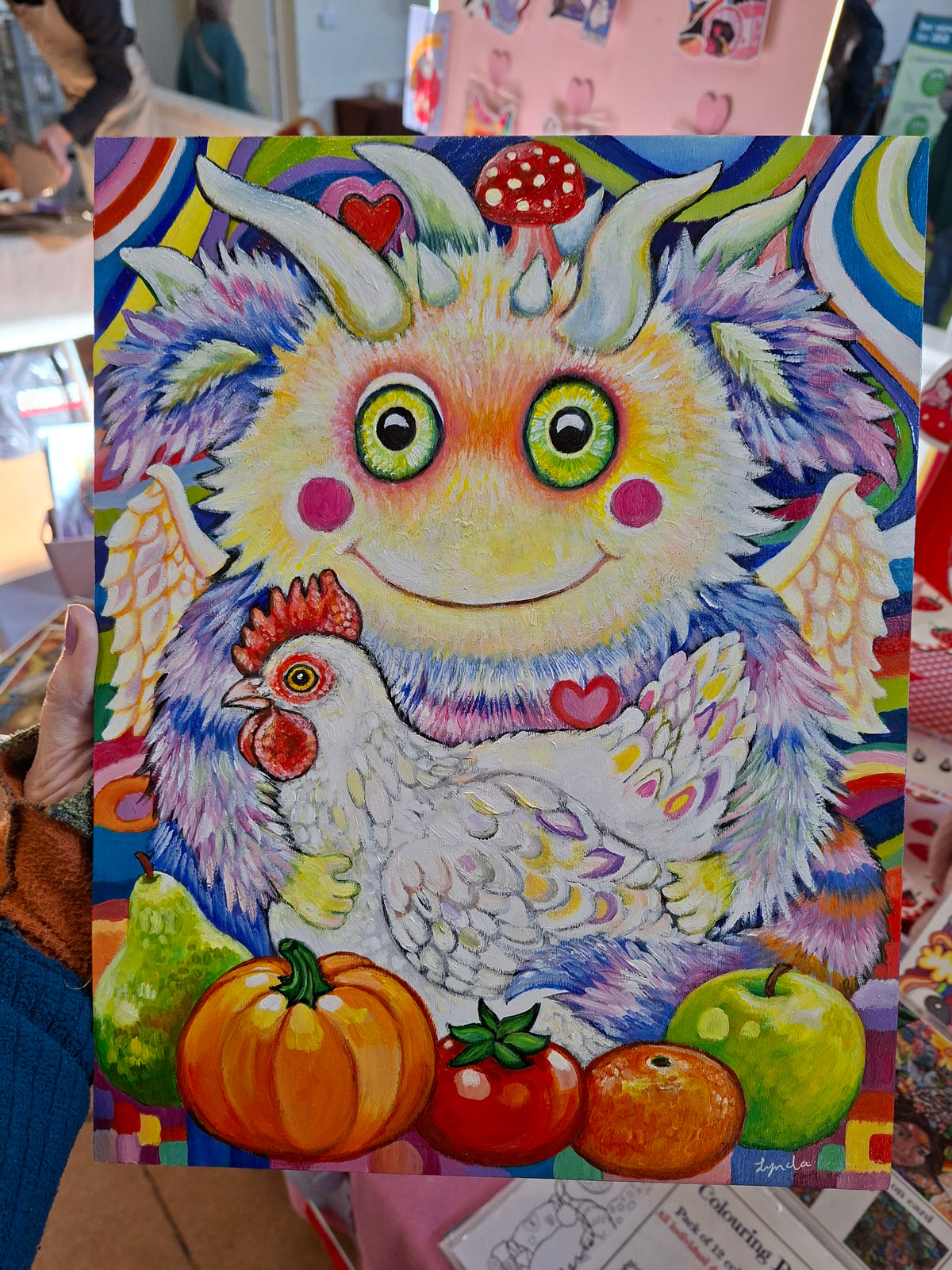 I Love my Chicken - Original Painting
