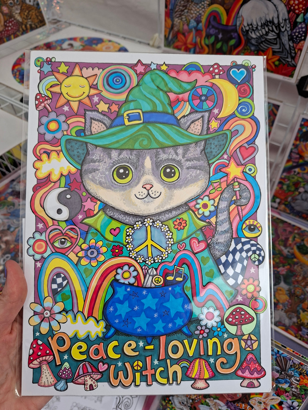 Peace-Loving Witch - original illustration