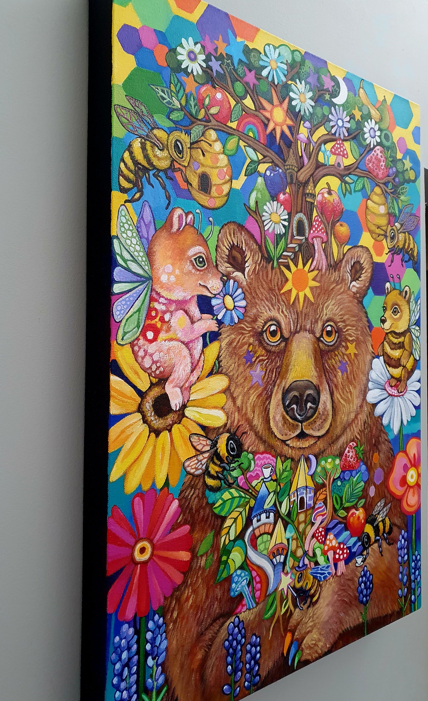 The Bear and the Bees - original painting