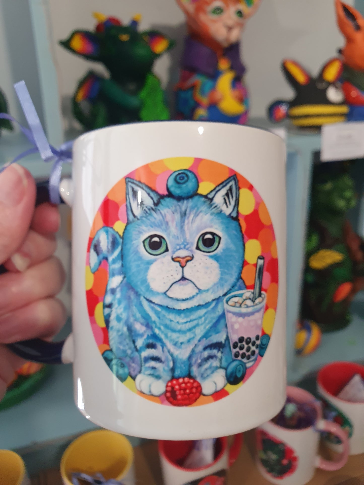 Cafe Cats Mug - Banana Milkshake & Bubble Tea