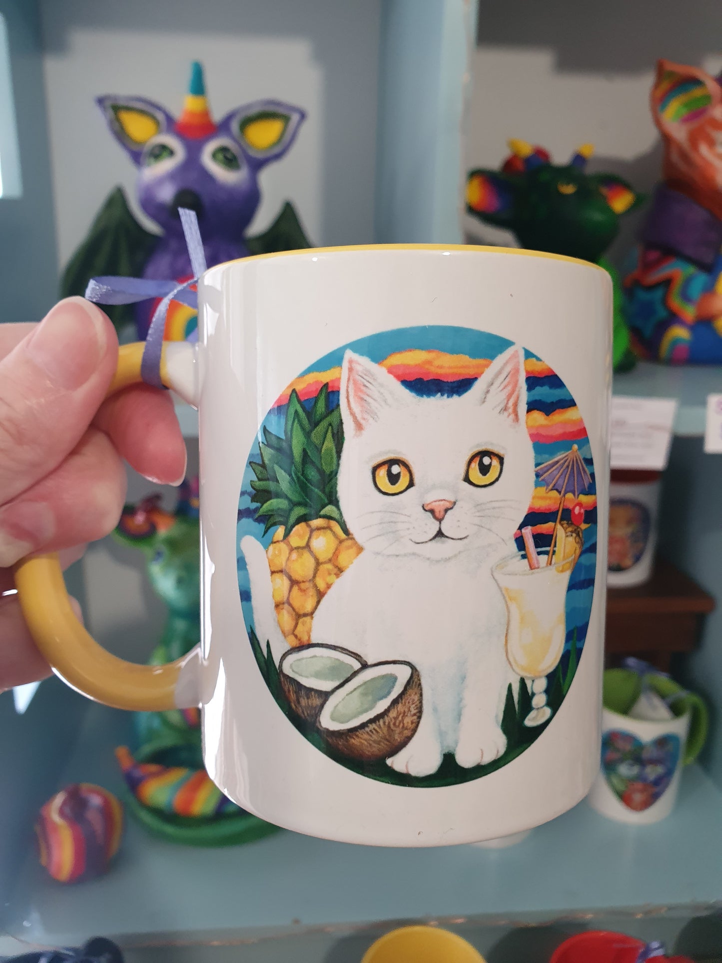 Cafe Cats Mug - Brandy & Pina Colada
